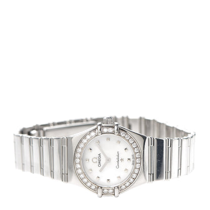Omega Stainless Steel Diamond Bezel Mother of Pearl 22mm Constellation My Choice Quartz Watch 1465.71.00 2 of 5