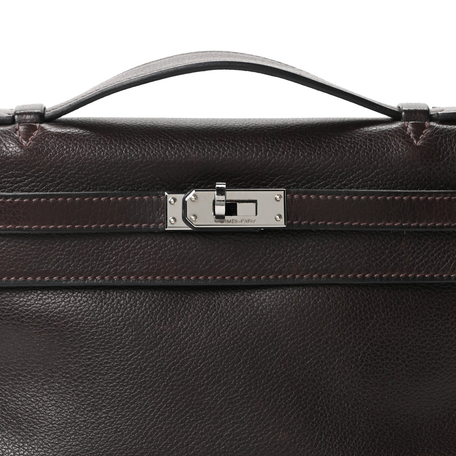 Hermes Evergrain Kelly Pochette Clutch Ebene 8 of 10