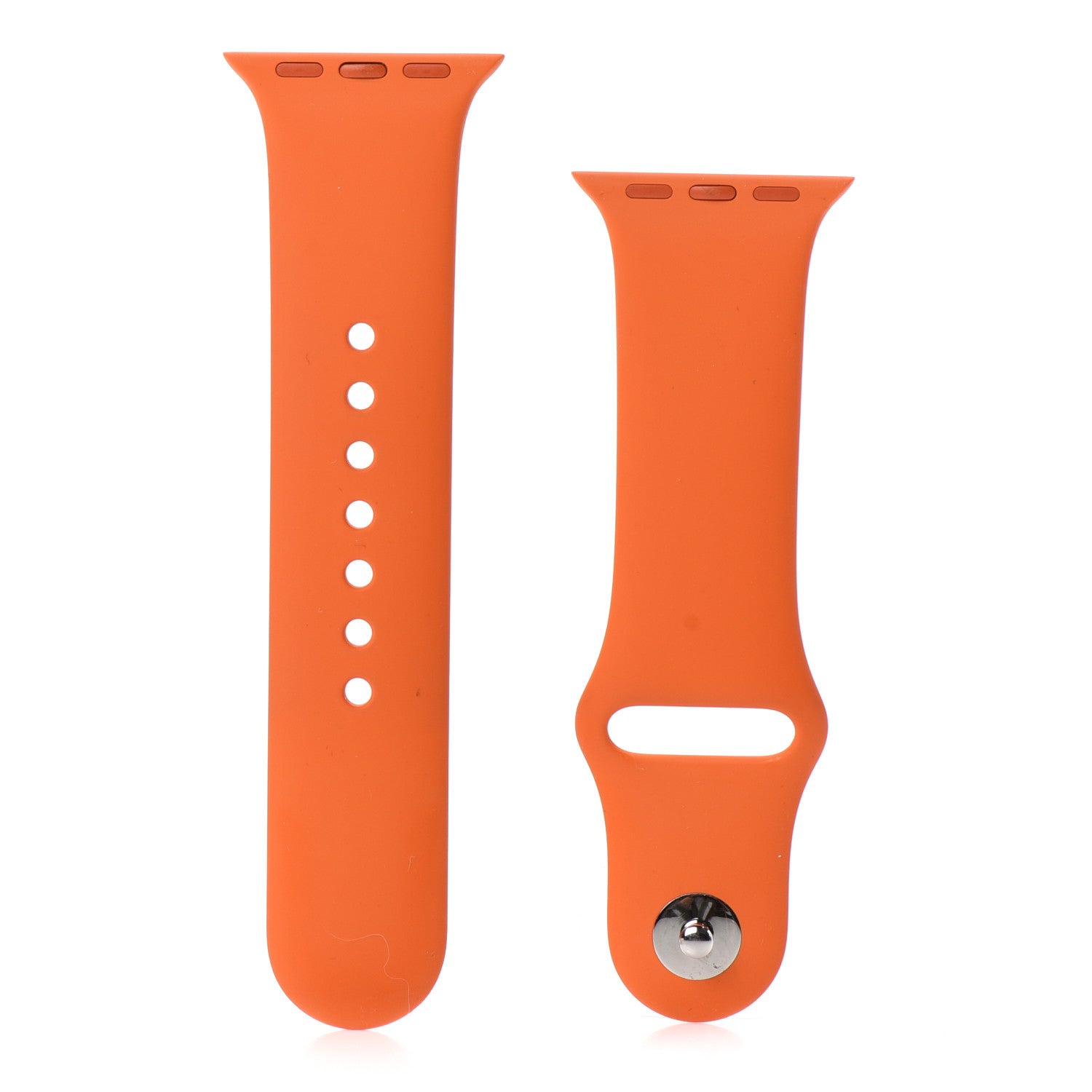 Hermes Silicone 40mm Apple Sports Watch Single Tour Band Orange 1 of 4