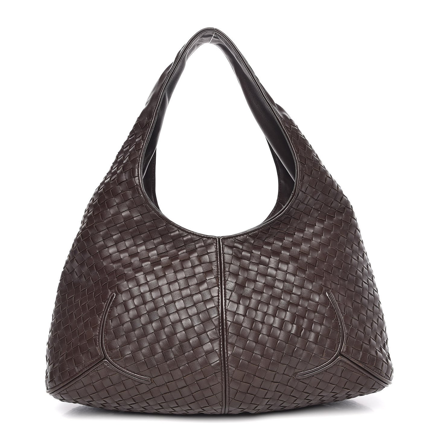 Nappa Intrecciato Ball Hobo Ebano