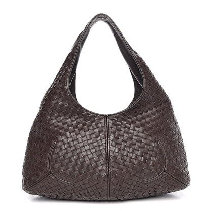 Bottega Veneta Nappa Intrecciato Ball Hobo Ebano 1 of 8