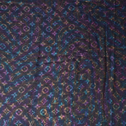 Louis Vuitton Chale Monogram Plume Shawl Blue Nuit 1 of 5