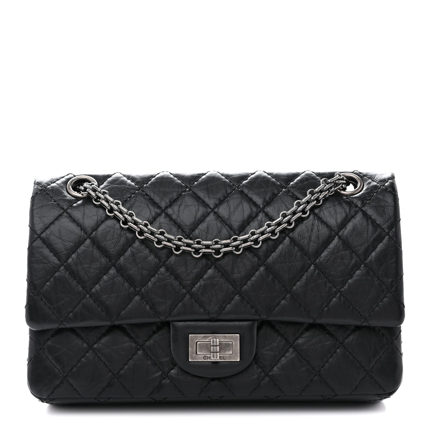Chanel Aged Calfskin Quilted 2.55 Reissue 225 Flap Black 1 of 10