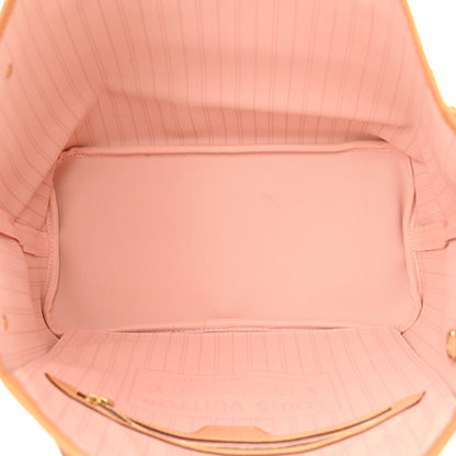 Louis Vuitton Damier Azur Neo Neverfull MM Rose Ballerine 5 of 10