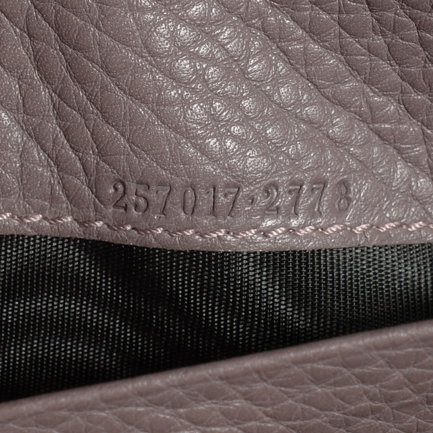 Calfskin Bamboo Medium Wallet Mauve