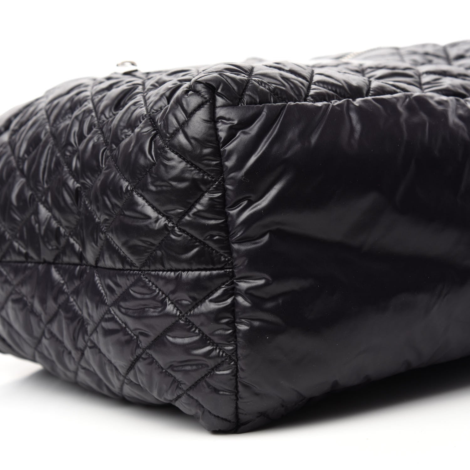 Chanel Nylon Quilted Large Coco Cocoon Tote Black 6 of 10