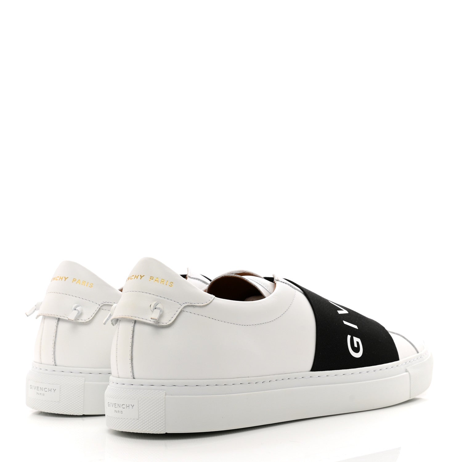Givenchy Calfskin Band Logo Mens Urban Street Sneakers 45 White Black 4 of 9