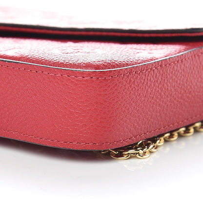 Louis Vuitton Empreinte Pochette Felicie Chain Wallet Cherry 11 of 13