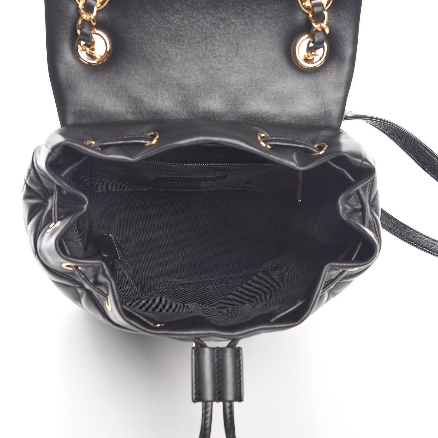 Lambskin Quilted Small Urban Spirit Backpack Black