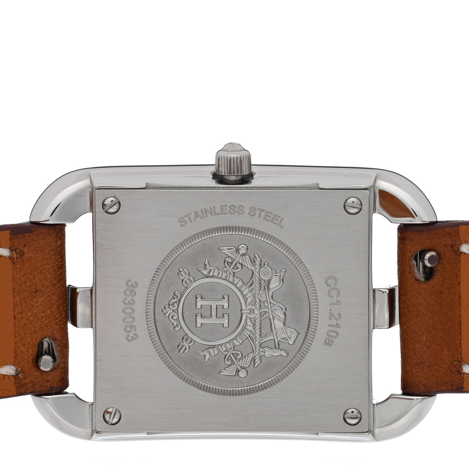Hermes Stainless Steel Barenia 23mm Cape Cod Quartz Watch Fauve 4 of 5
