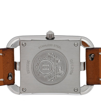 Hermes Stainless Steel Barenia 23mm Cape Cod Quartz Watch Fauve 4 of 5
