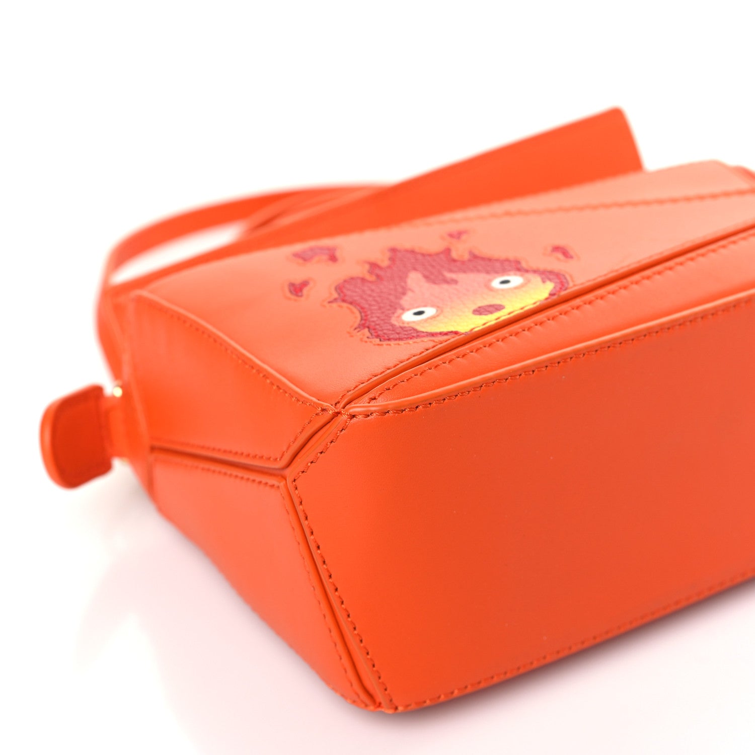 Loewe X HOWLS MOVING CASTLE Satin Calfskin Mini Calcifer Puzzle Orange 7 of 8