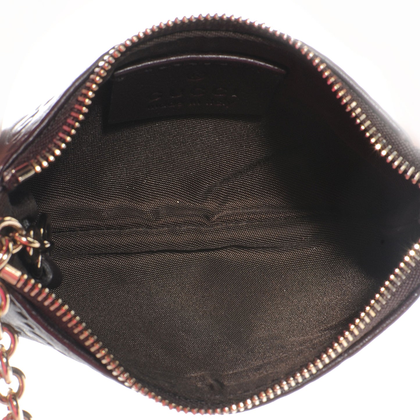 Guccissima Key Case Chocolate