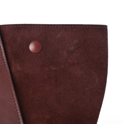 Celine Smooth Calfskin Suede Large Trapeze Burgundy 11 of 21