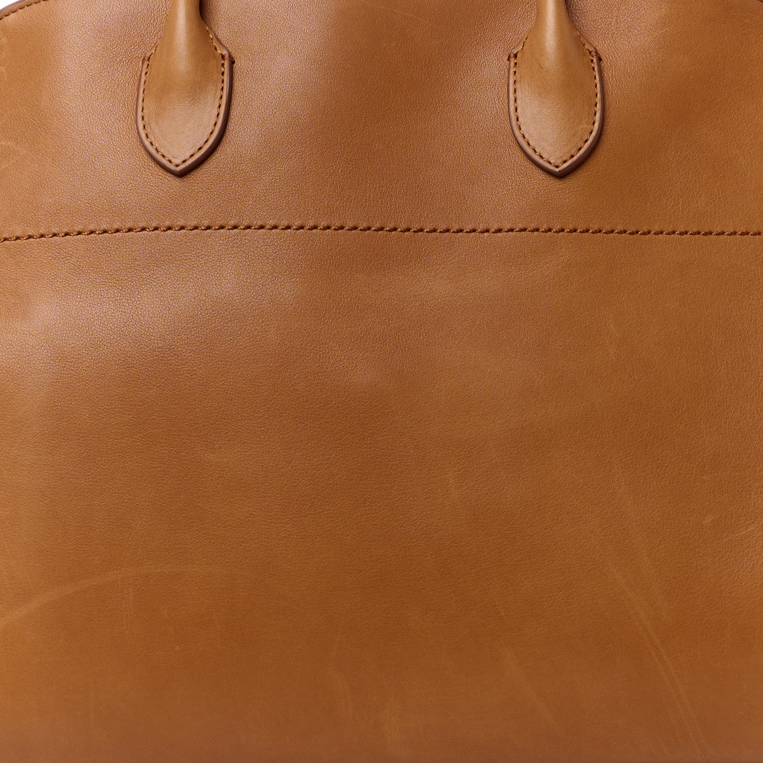 The Row Polished Saddle Calfskin Soft Margaux 15 Cuir 8 of 14