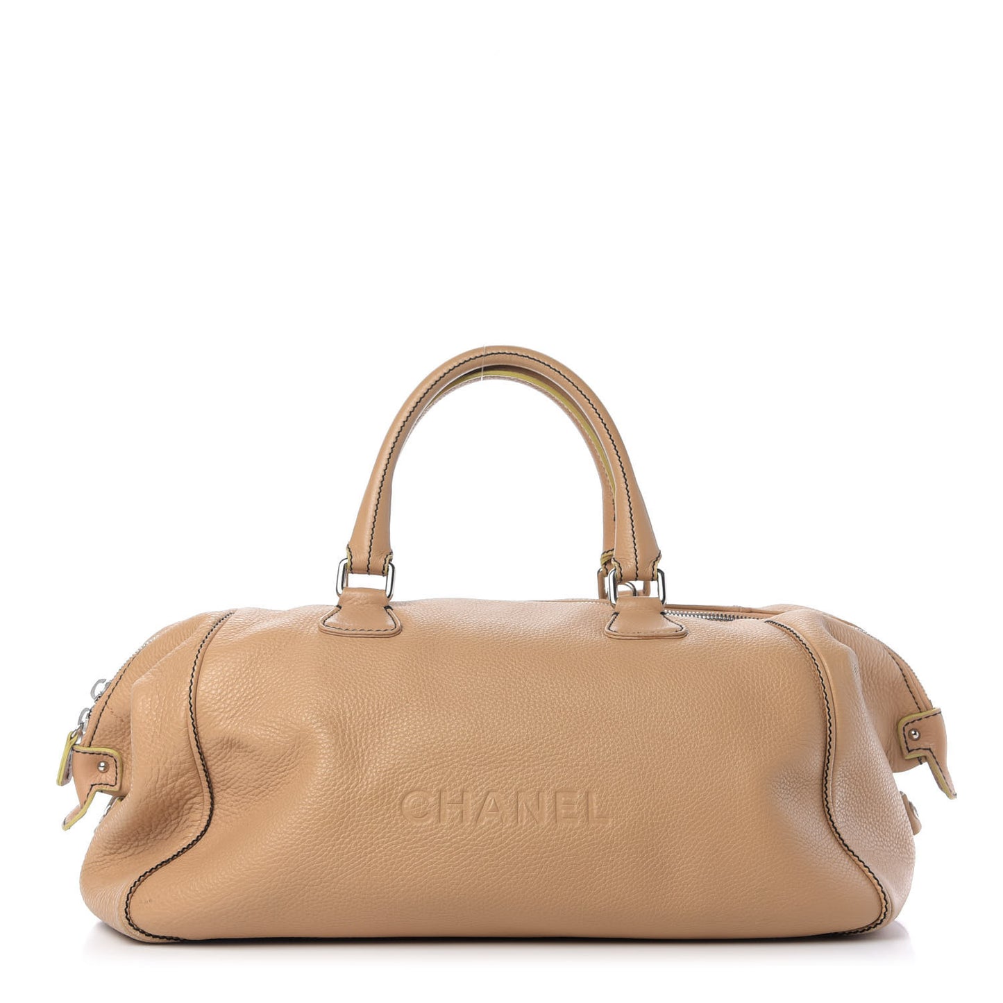 Calfskin Tassel Bowler Beige