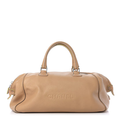 Chanel Calfskin Tassel Bowler Beige 1 of 15