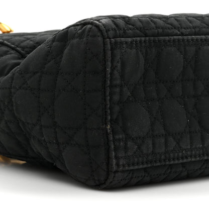 Christian Dior Nylon Cannage Mini Lady Dior Black 9 of 18