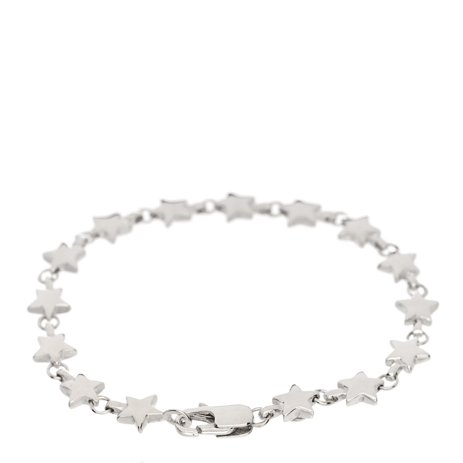 Tiffany Sterling Silver Chain of Stars Bracelet 2 of 3