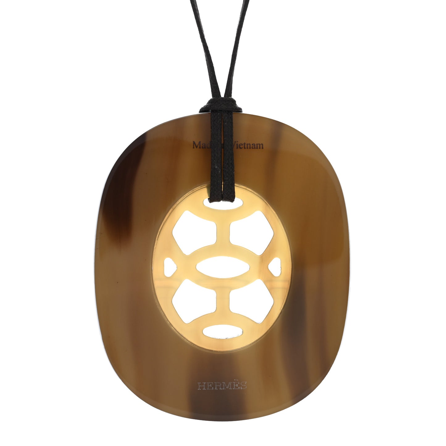 Buffalo Horn Lacquer Lift Necklace PM Pannacotta