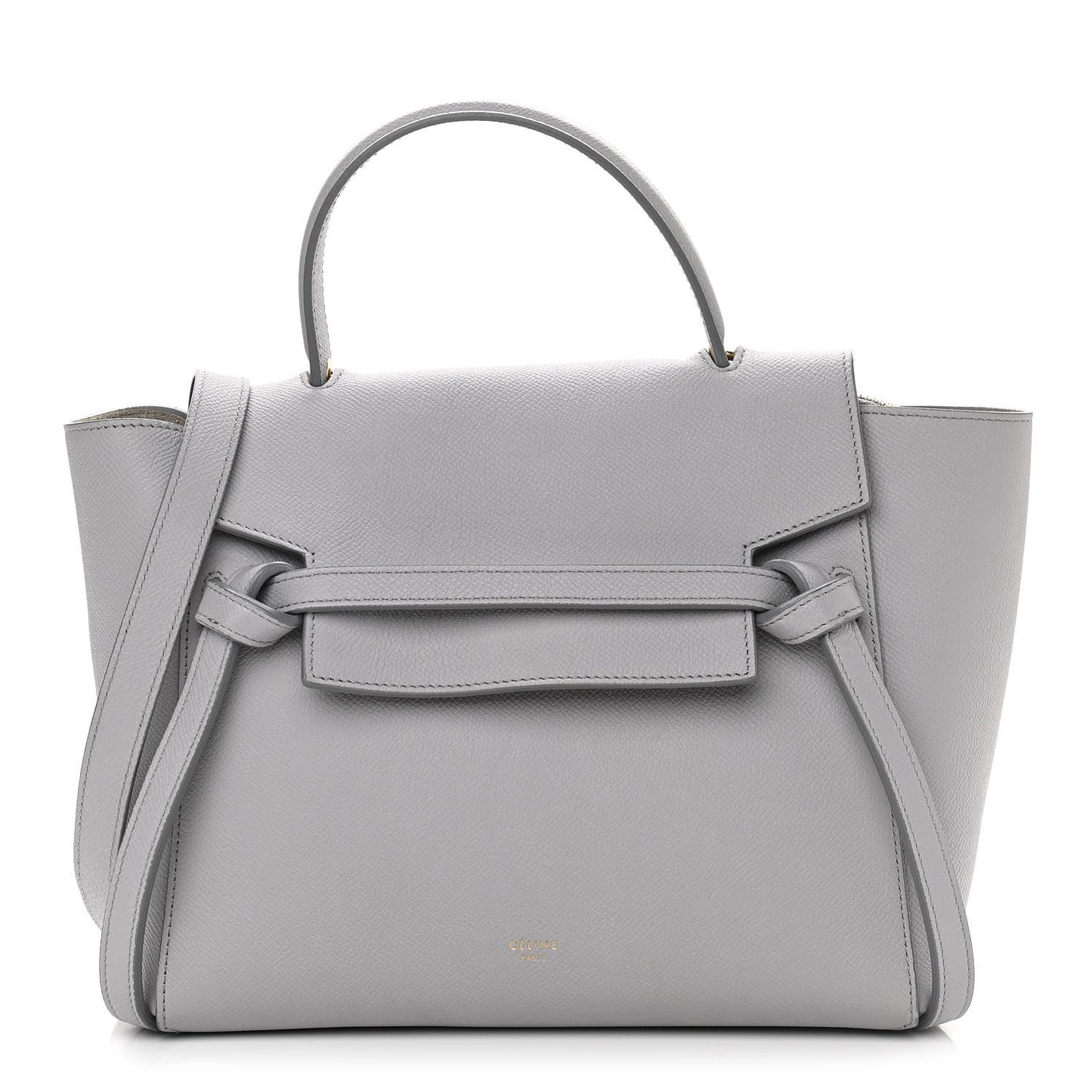 Grained Calfskin Micro Belt Bag Cloud