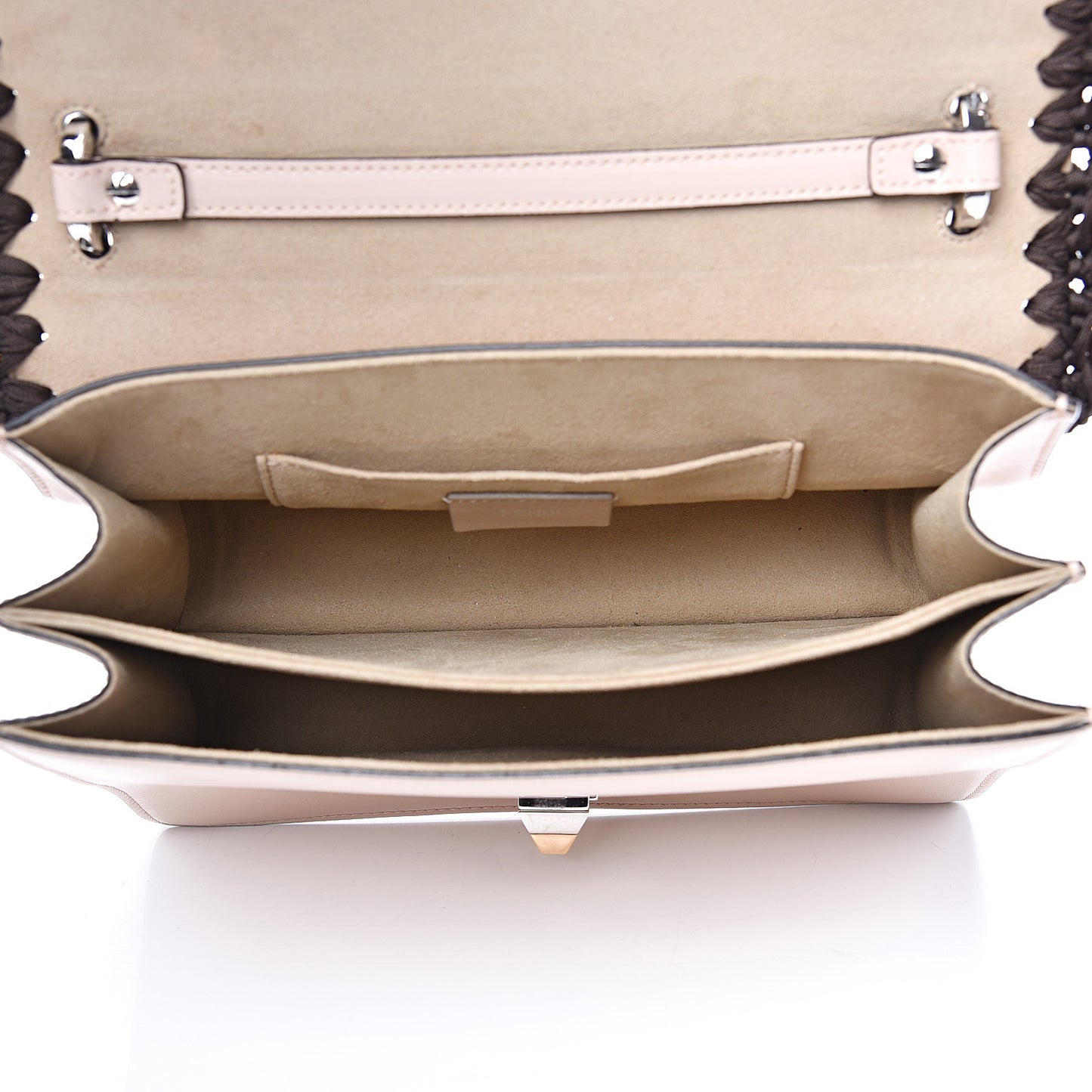 Vitello Liberty Ribbon Pearl Lace Up Kan I Shoulder Bag Plaster