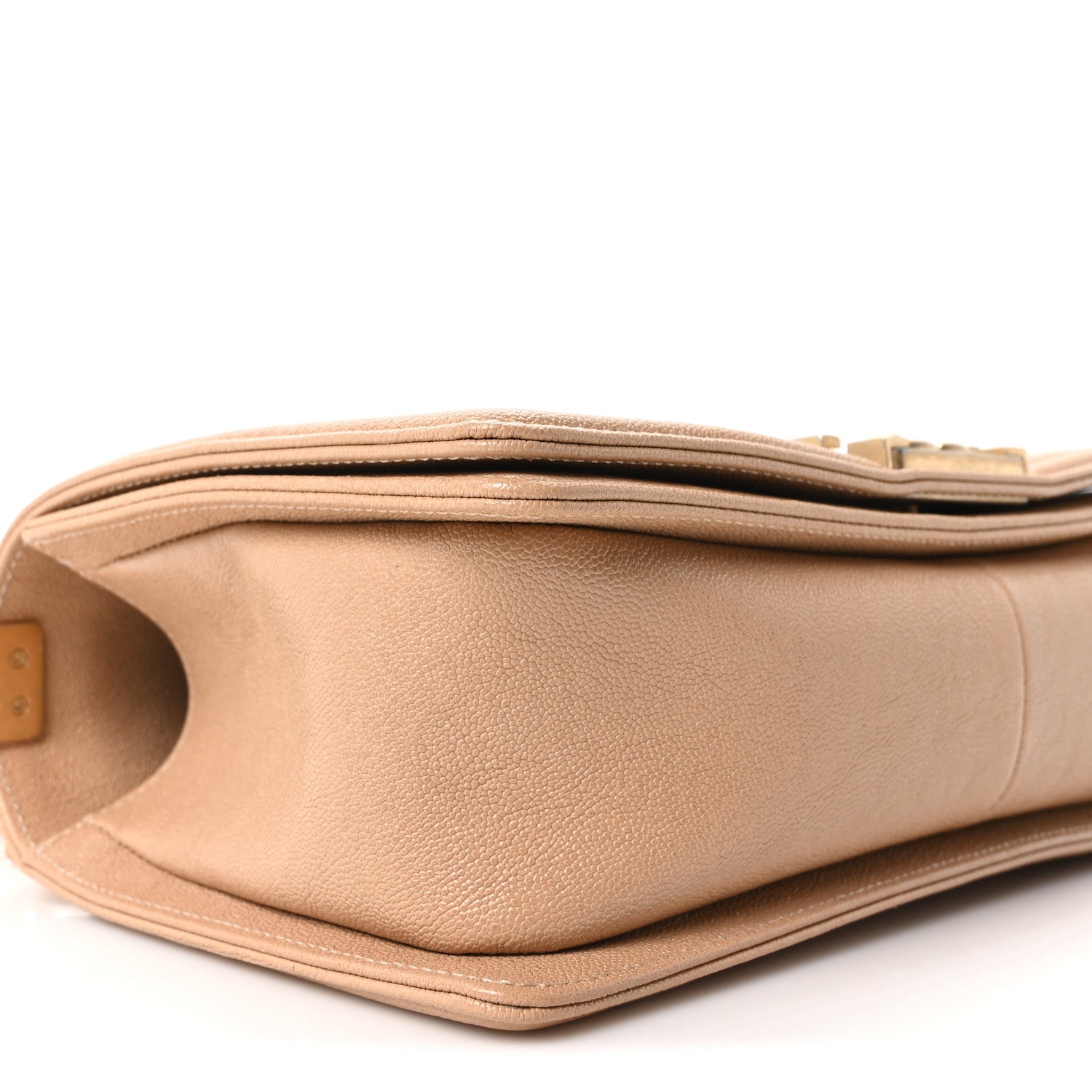 Chanel Caviar Quilted Medium Boy Flap Beige 9 of 11