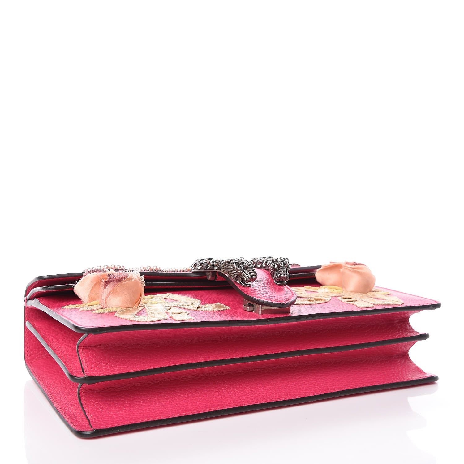 Gucci Pebbled Calfskin Embellished Guccify Small Dionysus Shoulder Bag Rosa 4 of 12