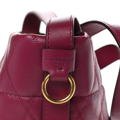 Givenchy Lambskin Quilted Mini GV Bucket Bag Orchid Purple 9 of 13