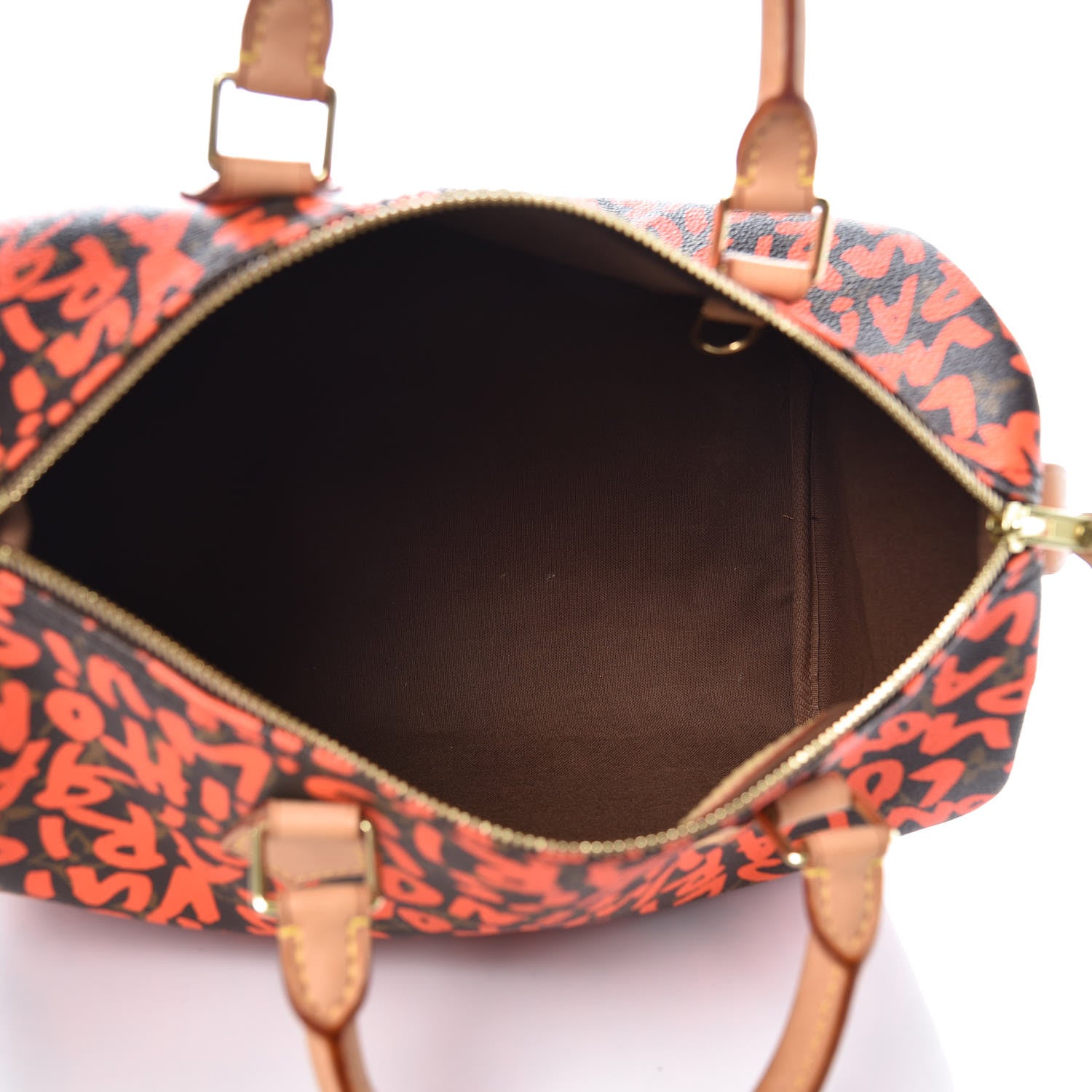 Louis Vuitton Monogram Graffiti Speedy 30 Orange 5 of 16