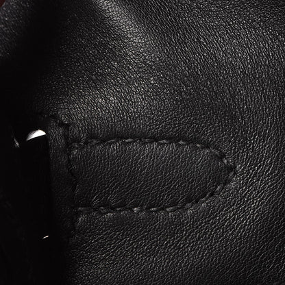 Hermes Swift Kelly Cut Clutch Pochette Black 18 of 23