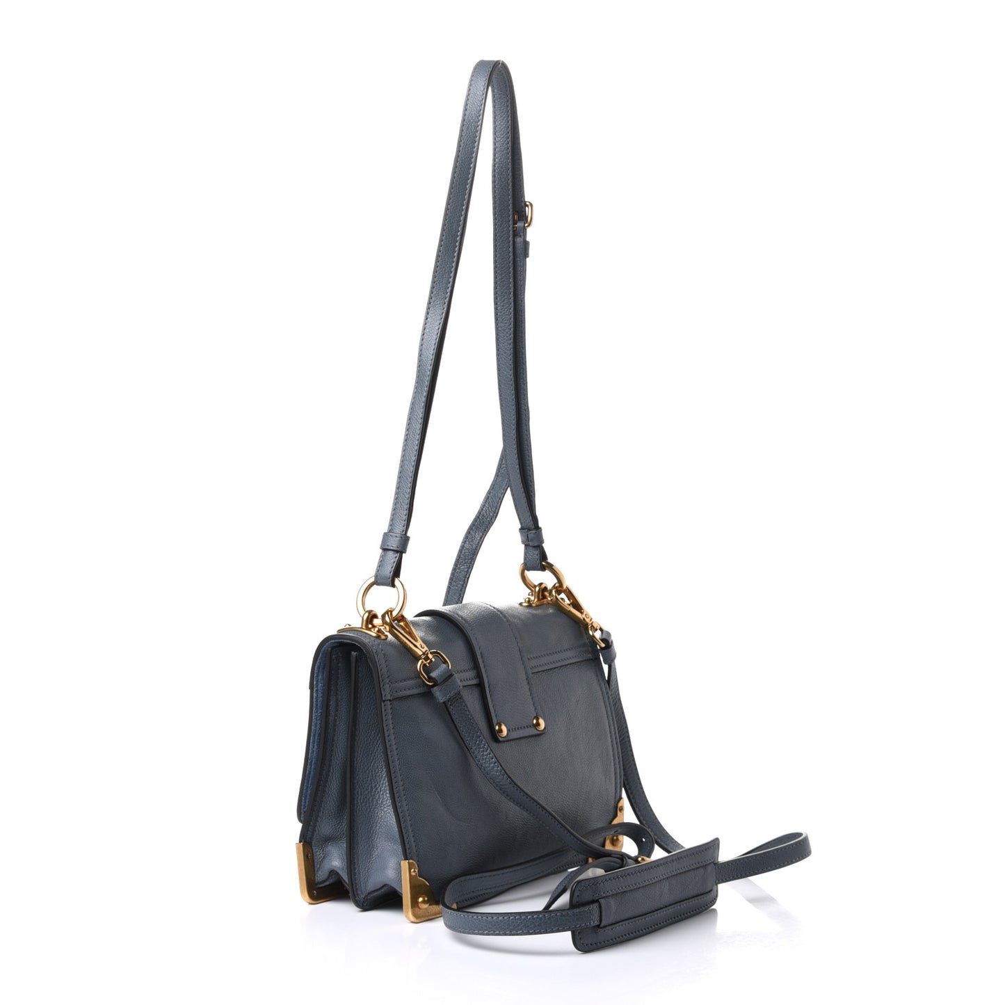 Glace Calf Soft Cahier Bag Marine Astrale