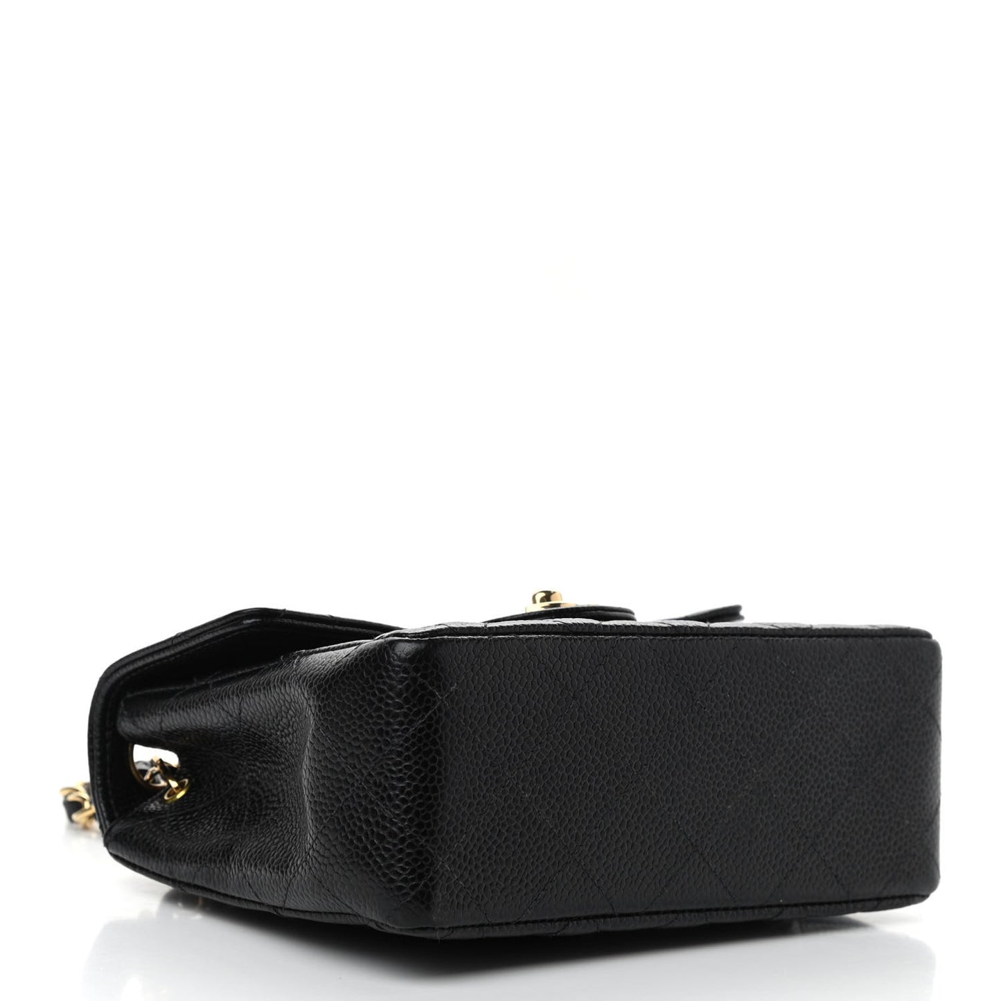 Caviar Quilted Mini Square Flap Black