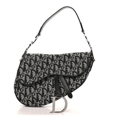 Christian Dior Monogram Saddle Bag Black 1 of 11