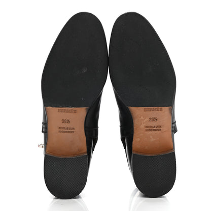 Hermes Calfskin Neo Low Boots 36.5 Black 5 of 13