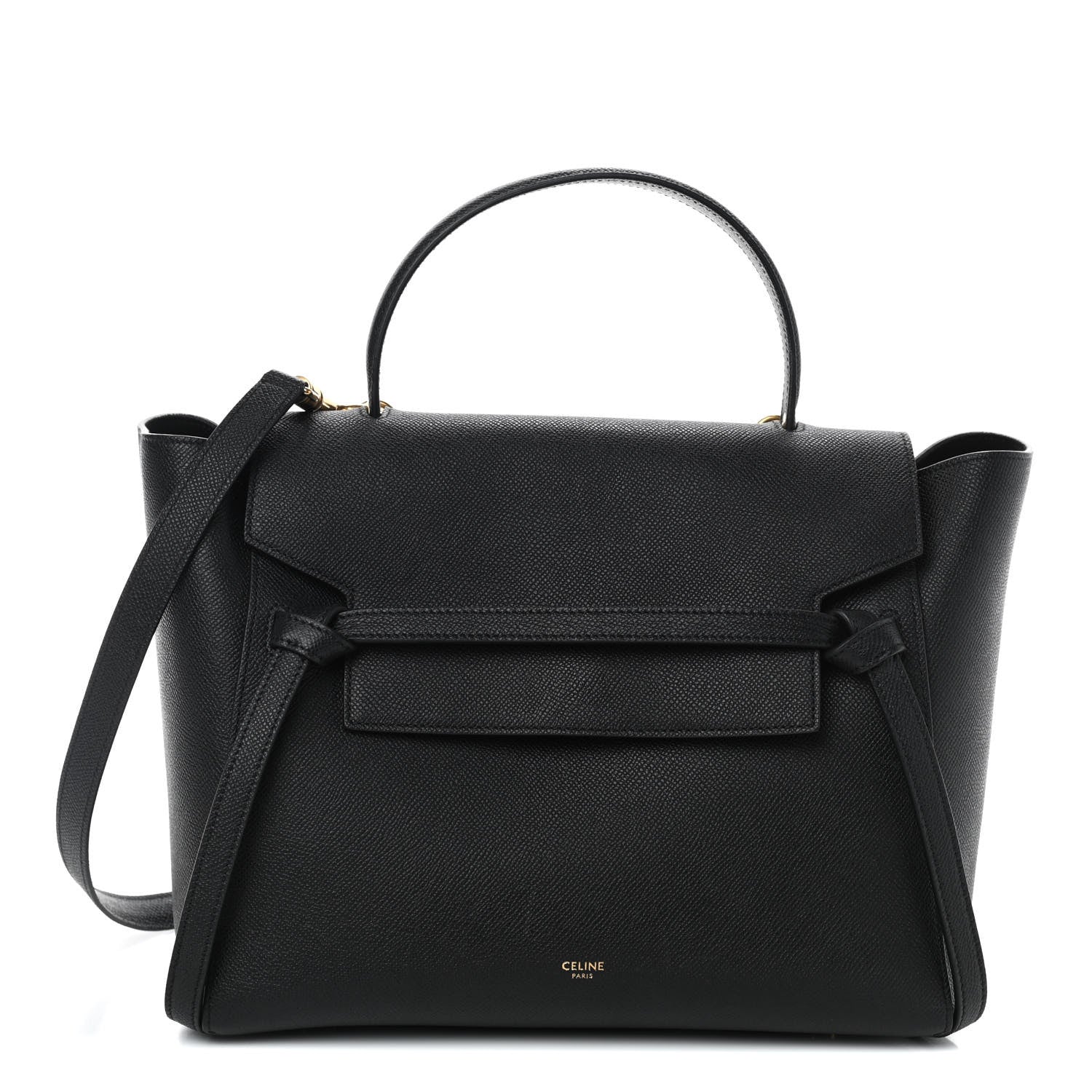 Celine Grained Calfskin Mini Belt Bag Black 1 of 9