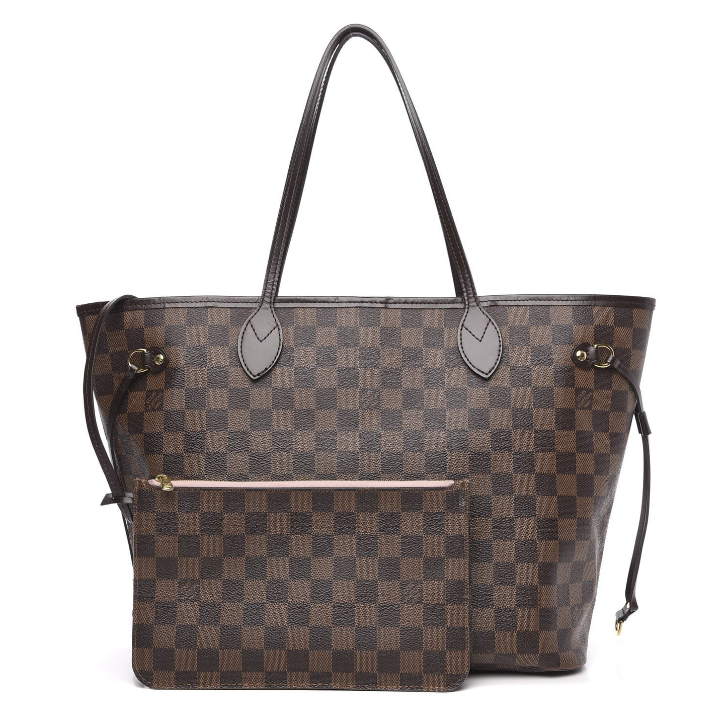 Damier Ebene Neo Neverfull MM Rose Ballerine