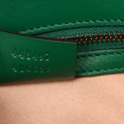 Gucci Calfskin Matelasse Small GG Marmont Shoulder Bag Emerald Green 7 of 12