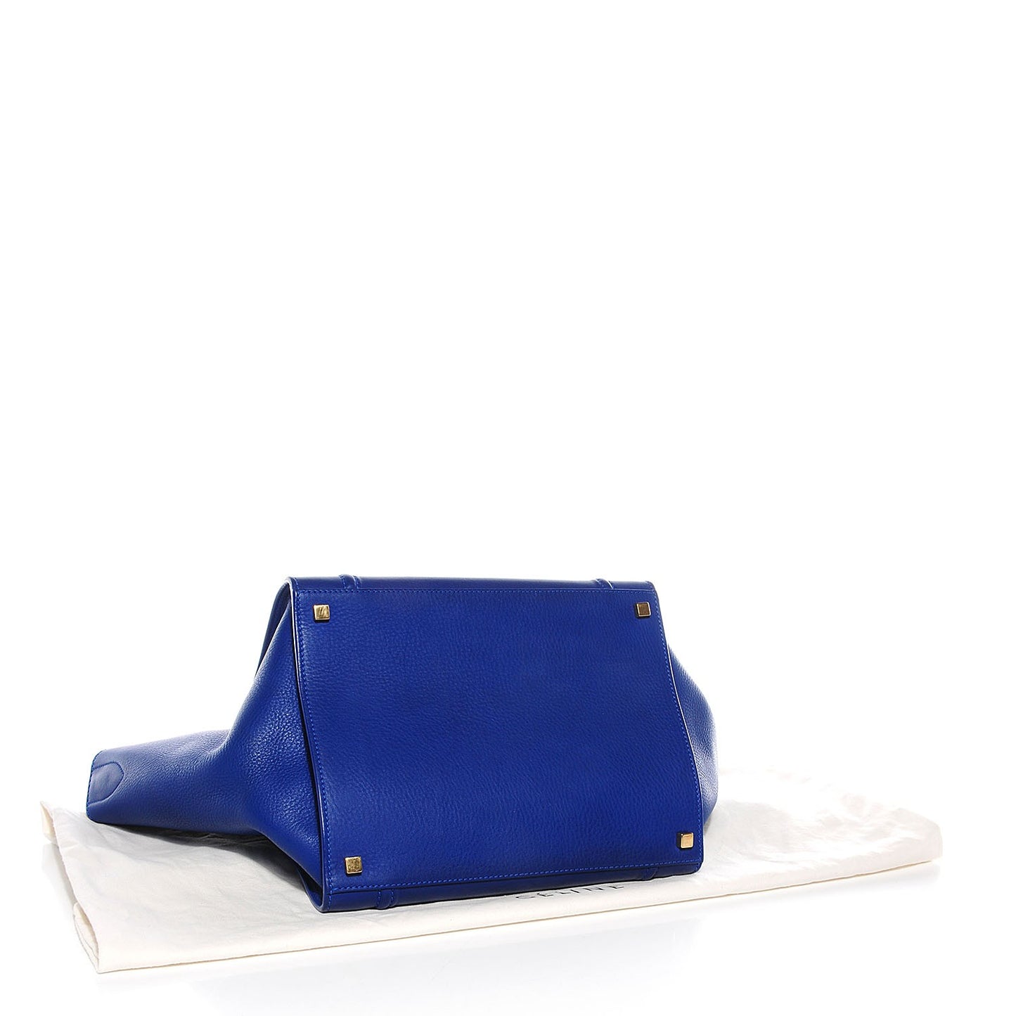 Supple Calfskin Medium Phantom Luggage Cobalt