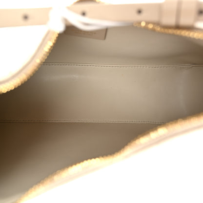 Givenchy Coated Canvas Logo 4G Embossed Small Moon Cut Out Shoulder Bag Natural Beige 5 of 10