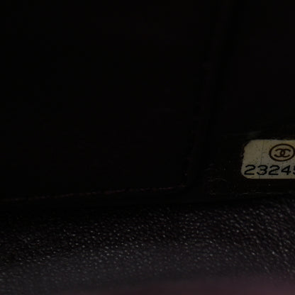 Chanel Lambskin Cross Stitch Small Coco Handle Flap Burgundy 9 of 11