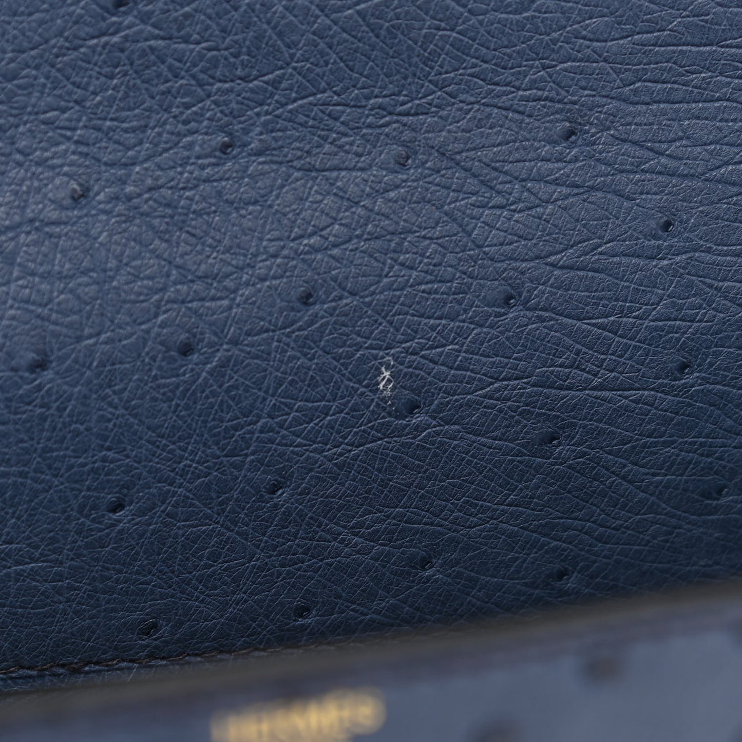 Ostrich Kelly Sellier 28 Bleu Roi