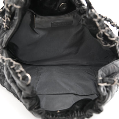 Chanel Caviar Quilted Medium Elastic Shopping Tote Black 5 of 10