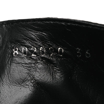 Balenciaga Agneau Arena Spiked Cagole 50mm Wide Boots 36 Black 10 of 11