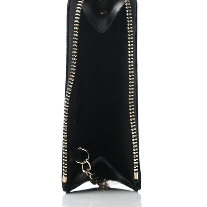 Chanel Caviar Camellia Embossed Key Holder Case Black 5 of 8