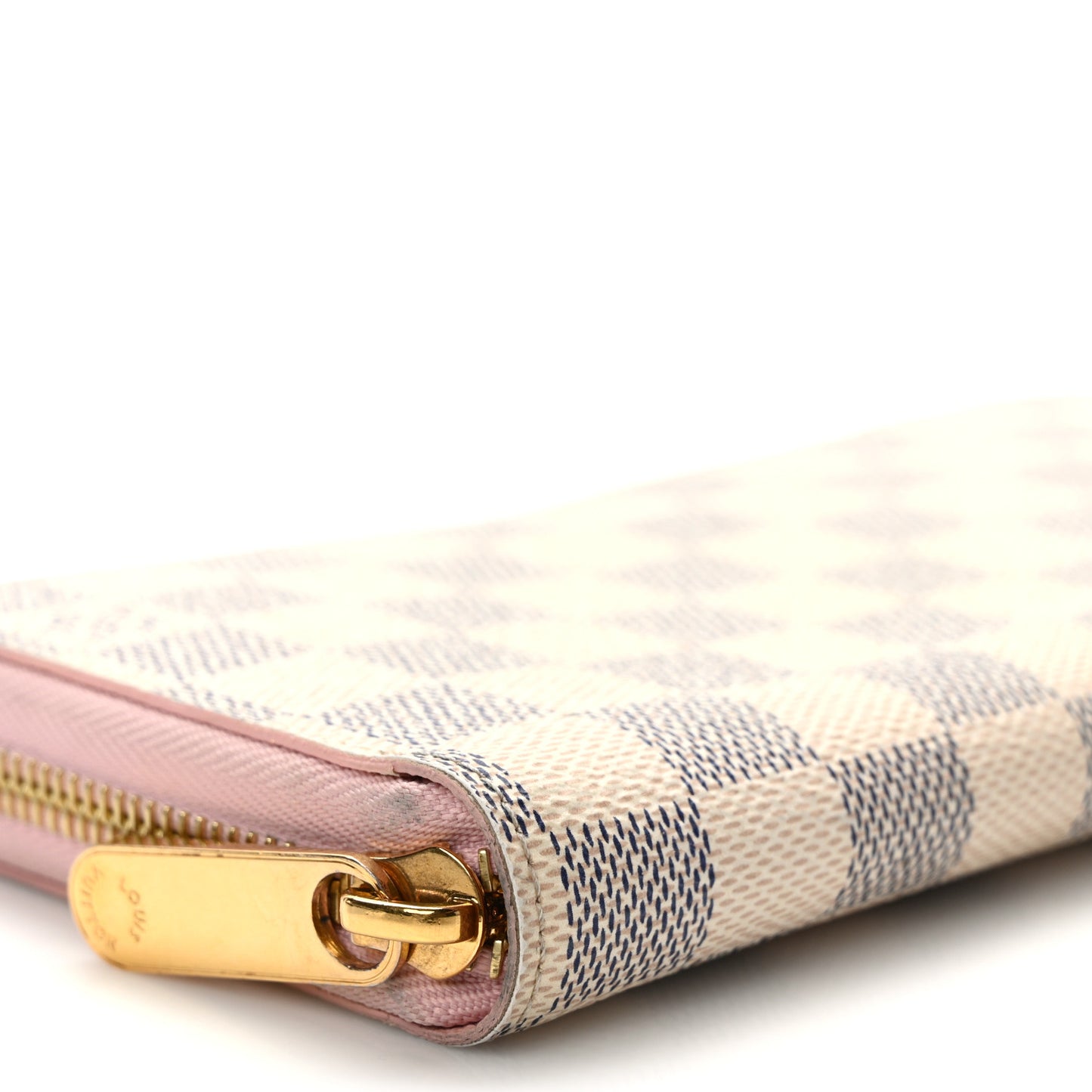 Damier Azur Zippy Wallet Rose Ballerine