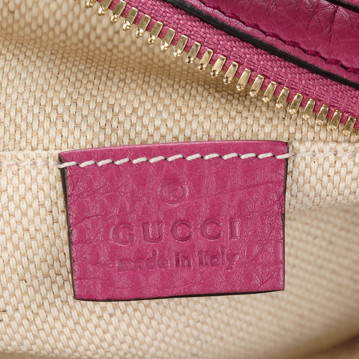 Gucci Pebbled Calfskin Small Soho Disco Bag Peonia Flower 5 of 7