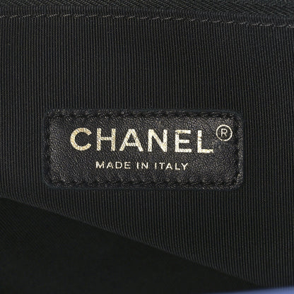 Chanel Tweed Calfskin Quilted Large 31 Shopping Bag Blue Multicolor 6 of 11