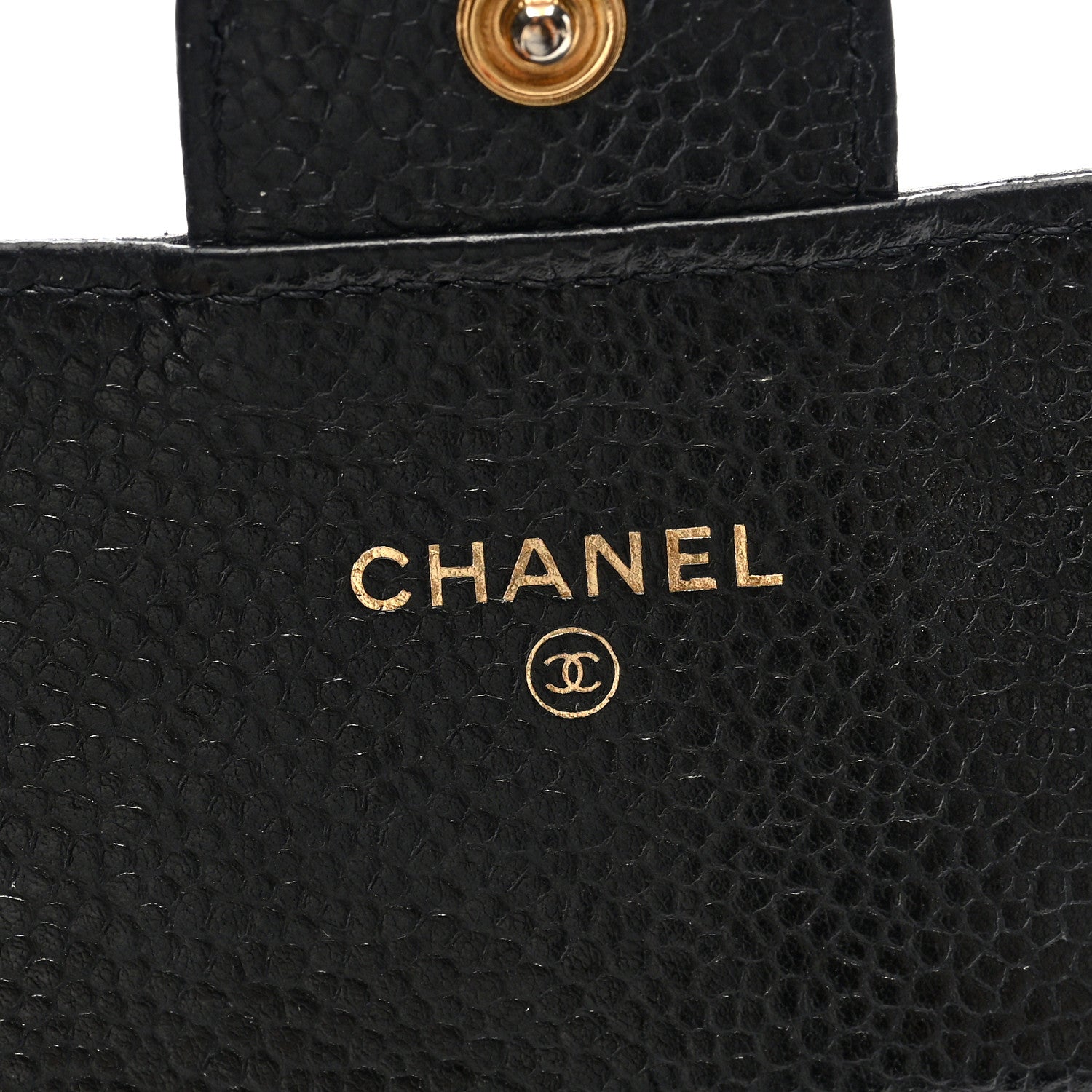 Chanel Caviar Quilted Large Gusset Flap Wallet Black 6 of 7