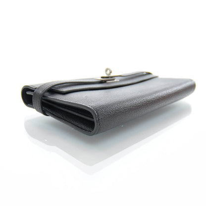 Hermes Chevre Kelly Longue Wallet Black 3 of 5